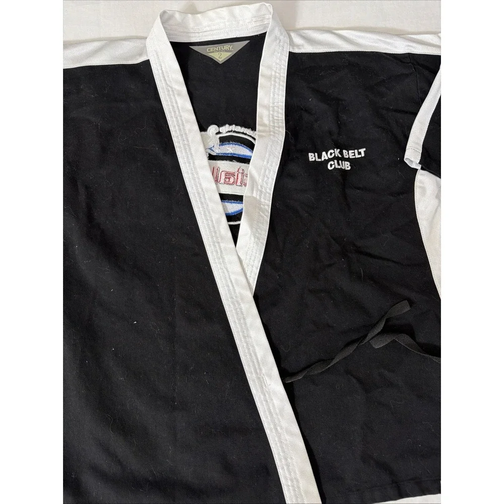 CMA Black Belt Club Kids Gi Century Size 2 (10-12) Color Black Championship Shir
